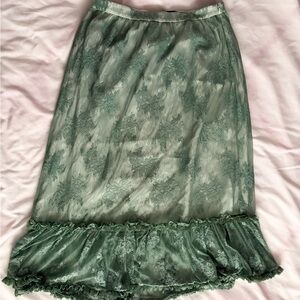 dELiA*s Green Lace Midi Skirt